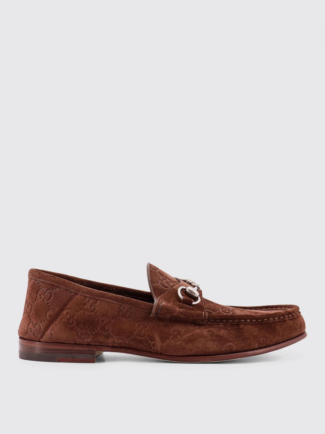 GUCCI Loafers Men colour Brown