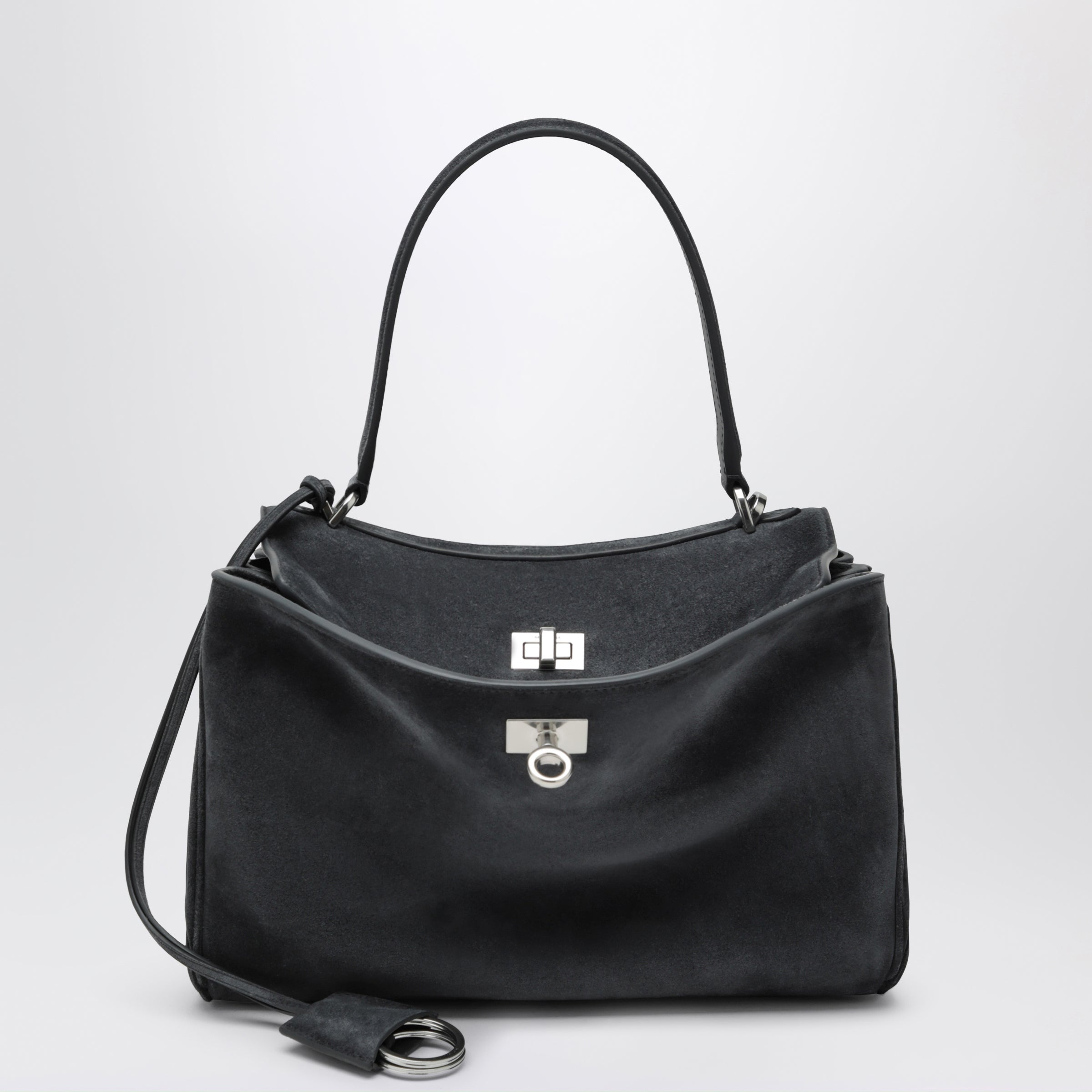 Rodeo small bag in grey calf leather