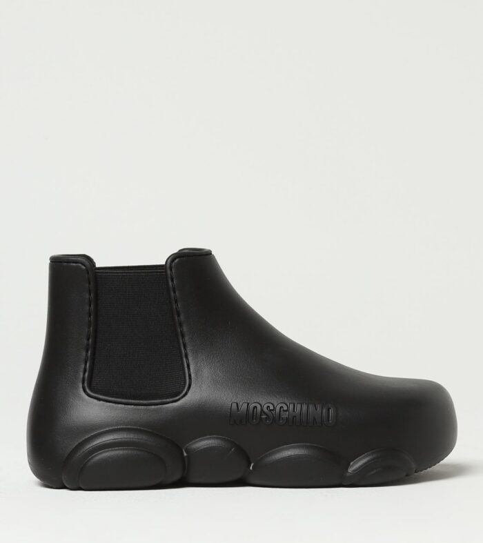 Flat Ankle Boots MOSCHINO COUTURE Woman colour Black