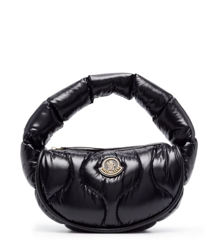 Moncler - Black Delilah Quilted Shoulder Bag - Women's - Polyamide/Goose Down/Calf Leather