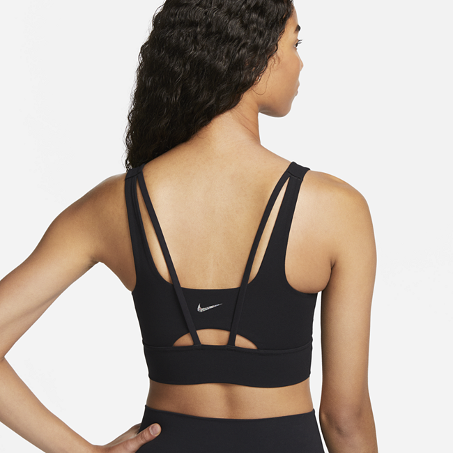Nike Alate Ellipse Women's Medium-Support Padded Longline Sports Bra - Black