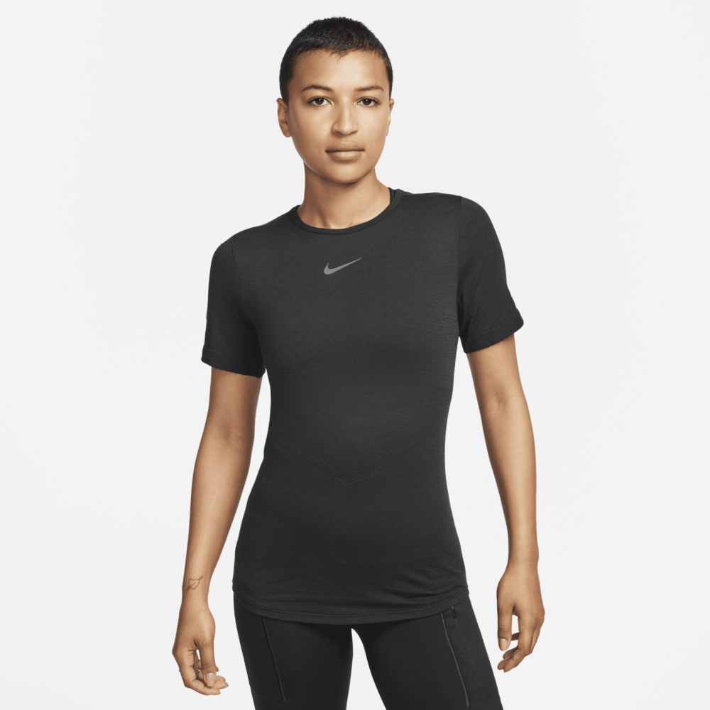 Nike Swift Wool Women's Dri-FIT Short-Sleeve Running Top - Black