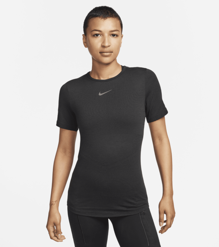 Nike Swift Wool Women's Dri-FIT Short-Sleeve Running Top - Black