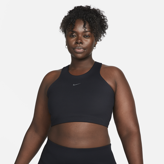 Nike Yoga Alate Curve Women's Medium-Support Lightly Lined Sports Bra - Black